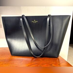 Kate Spade black structured tote